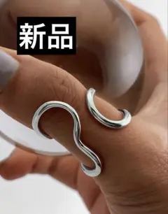 新品◾️シルバー デザイン リング
