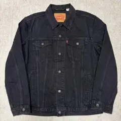 極美品◎XLリーバイス 72334 後染めブラック デニムジャケット70506型