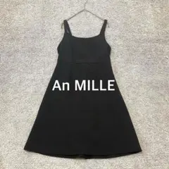 【An MILLE】キャミワンピース ひざ上 ブラックのサムネイル