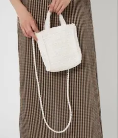 新品 CITEN ラメコードクリアロゴスクエアミニ