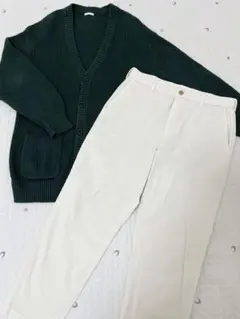 メンズ GU ニットカーディガン UNIQLO 白パンツ まとめ売り