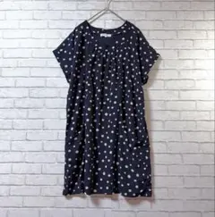 【グローブ/grove】 ドット柄チュニック Mミニワンピース ポケット付きのサムネイル