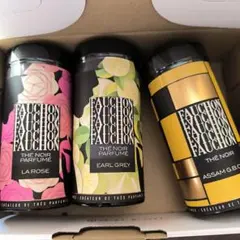 FAUCHON フォション　紅茶　3缶　アッサム　アールグレイ　ローズ