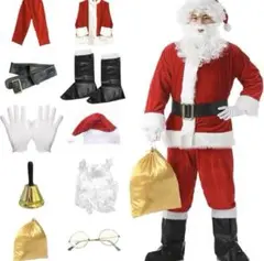 11点セット❤️2XL サンタクロース 衣装 メンズ 本格コスプレ クリスマス