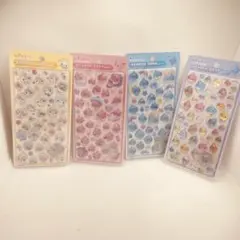 正規品 しずくちゃん ボンボンドロップシール 大 4種セット コンプリート