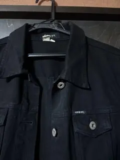 GUESS ビンテージ　ブラックデニムジャケット