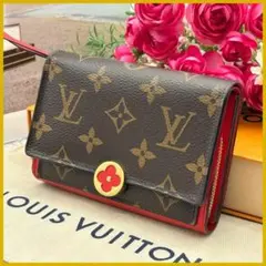 ★美品★　ルイヴィトン　モノグラム　 ポルトフォイユ　フロール　コンパクト