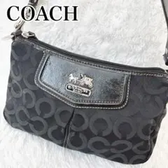 COACH コーチ シグネチャー ブラック アクセサリーポーチ
