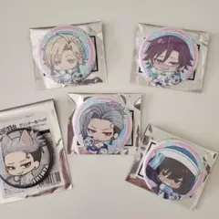 桃源暗鬼　ファボテリア　ダークキョンシー　缶バッジ 4個　ローソン缶バッジ1個