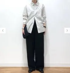 ユニクロC ブロードオーバーサイズシャツ/ストライプ Sサイズ