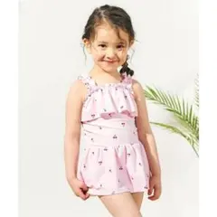 女の子用　apres les cours　ワンピース　さくらんぼ柄　水着