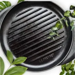 未使用　LE CREUSET グリルパン ブラウン 未使用 LE CREUSET グリルパン ブラウン - メルカリ