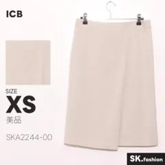 美品 ICB スカート ミディ丈　タイト　ラップスカート　バックフックのサムネイル