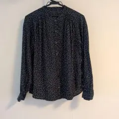 去年購入グローバルワーク☆黒×白ドット柄 長袖シャツ