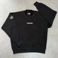 ノースフェイス 黒 STEEP TECH トレーナー L