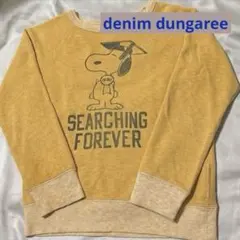 denim dungaree ビンテージ　 スヌーピー トレーナー 130