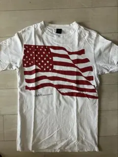 TOMMY Tシャツ ホワイト 星条旗柄 Lサイズのサムネイル