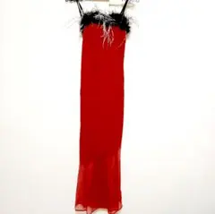 ロングドレス　レッド