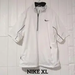 NIKE GOLF ナイキゴルフ ナイロン 半袖 ジャケット 白 Lサイズ