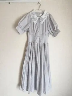 【最終値下げ】 tocco closet レース襟付きプリーツワンピースのサムネイル
