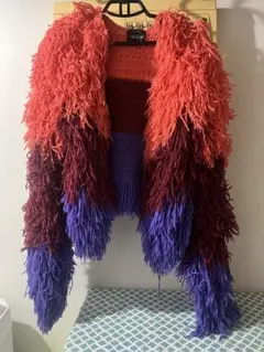 ☆限定SALE☆ 海外インポート　フリンジ　ジャケット　毛糸　カーディガン