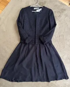 ネイビーワンピースセットアップ 東京ソワール