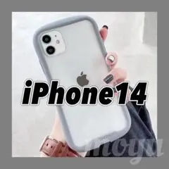 iPhone14ケース クリア iface型 おしゃれ 新品 推し活 グレー