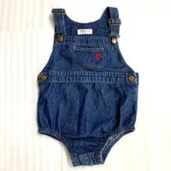 80㎝　ラルフローレン　デニム風 オーバーオール ロンパース　250912125