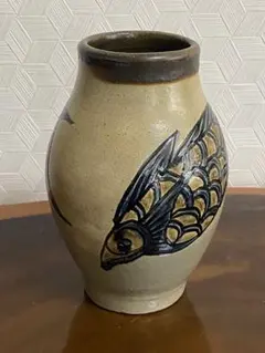 沖縄　壺屋焼　新垣勲氏　特大壺　44cm 沖縄 壺屋焼 新垣勲氏 特大壺 44cm - メルカリ