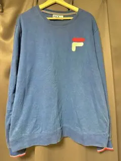 【美品】90s 00s FILA スウェット トレーナー ネイビー y2k