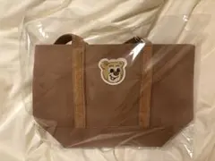 ラブラリーバイフェイラー　オールドテディ　ワッペントートバッグL ベージュ小