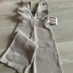 ベージュ オーバーオール 95〜105cm