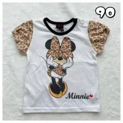 BABYDOLL ディズニー ミニーマウス ヒョウ柄 半袖 Tシャツ 90