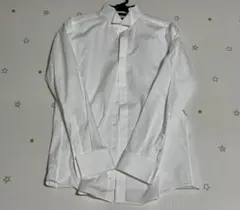 【美品】スーツセレクト　長袖ワイシャツ　M84　コットン100%　クリーニング済