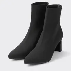 GU ポインテッドニットブーツ　ブラック　Mサイズ