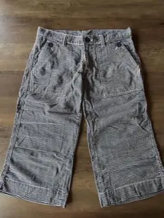 日本製ET BOITEヒッコリーカジュアルパンツ レディース