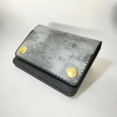 YT様 専用　ブライドルレザー　ショートトラッカーウォレット　ブラック　二層