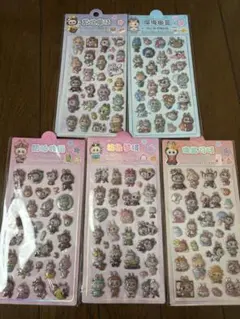 週末値下げ中♪3D ラブブ　シール　5枚セット