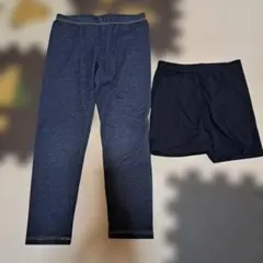 女の子レギンス &黒パン　2枚セット