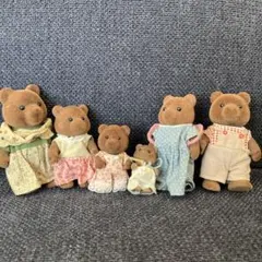 シルバニアファミリー クマの人形 6体セット