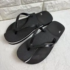 beyond shoes ビーチサンダル ブラック ラクバキ - メルカリ