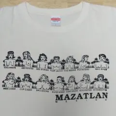 MAZATLAN MEXICO　おっぱいTシャツ　エロT　ベージュのサムネイル