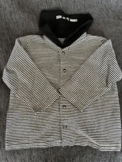 Comme ça du mode ストライプカーディガン 70