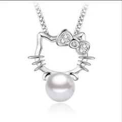 新品　キティネックレス スターリングシルバー925 猫