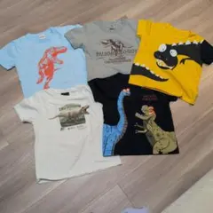 恐竜デザインTシャツ5枚セット