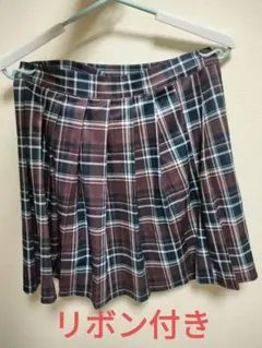 なんちゃって制服 プリーツスカート リボン