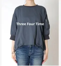 Three Four Time MA-1ポケットドロストプルオーバー M グレーのサムネイル