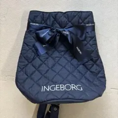 INGEBORG ネイビー キルティング リュック