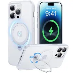 CASEKOO iPhone14 Pro Max 用 ケース 超強磁力 クリア