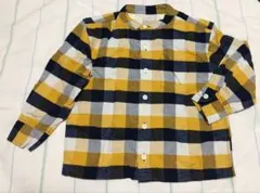 チェック柄長袖シャツ 110サイズ